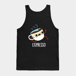 Expresso Funny Running Coffee Pun Tank Top